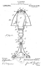 all original early 20th century fully adjustable "emeralite jr." portable lamp with striped green cased glass shade