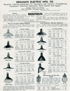 unique c. 1920's hammond masonic temple building game room ceiling-mount billiards light fixture with matching green porcelain enameled deep bowl rolled rim reflectors