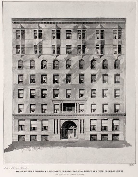 historically important 19th century ornamental cast iron interior ywca building monogrammed elevator plaque