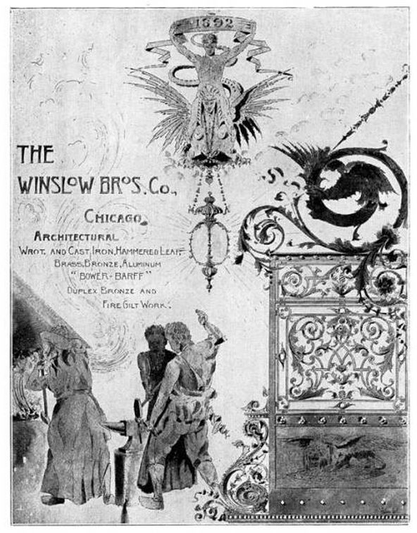 original late 19th century winslow brothers company interior plymouth building staircase riser fragment with ornamental cast iron manufacturers plaque