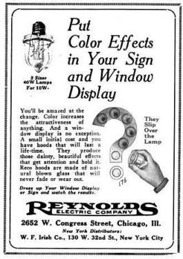large lot of original and intact dark amber colored mold-blown american antique depression-era "reco" theater marquee sign light bulb hoods with internal steel clamps