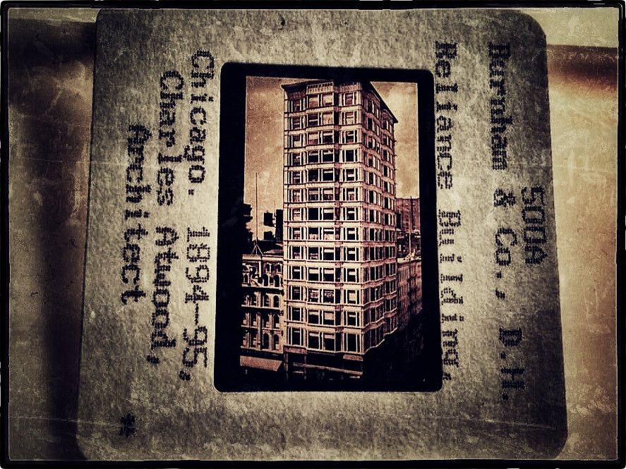 late 19th century original exterior reliance building interlocking facade curtain wall white glazed terra cotta panels accentuated with beads or buttons