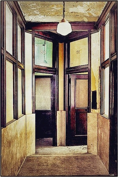 original early 20th century antique american "opal glass" school house style reliance building pendant light replacement shade