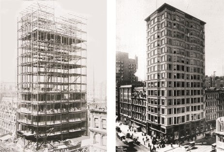 charles atwood-designed original late 19th century reliance building glazed terra cotta "curtain wall" fragment
