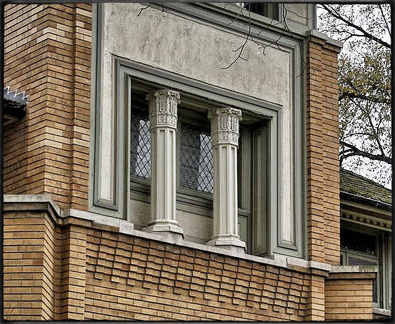 original exceptionally rare and historically important c. 1897 rollin furbeck residence exterior sullivanesque style cast plaster pilaster capital fragment