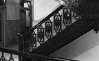 louis h. sullivan-designed late 19th century copper-plated cast iron staircase baluster panel salvaged from the non-extant chicago stock exchange building