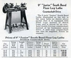two matching c. 1920's or 1930's american antique robust cast iron stationary junior" lathe machine table legs or bases with a mostly uniform brushed metal finish
