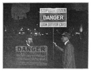 original and remarkably intact early 1930's salvaged chicago antique american industrial cold-rolled steel danger or cautionary single-sided "must keep out" factory machine room sign with steel grommets