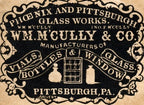 original c. 1855-59 largely intact privy dug low-shouldered iron-pontiled cobalt blue glass "w.h.h." mineral or soda water bottle fabricated for william henry hutchinson in chicago, il.