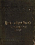 rare 1887 hardware catalog ‘volume VII’ published for russell & erwin mfg. co, new york.