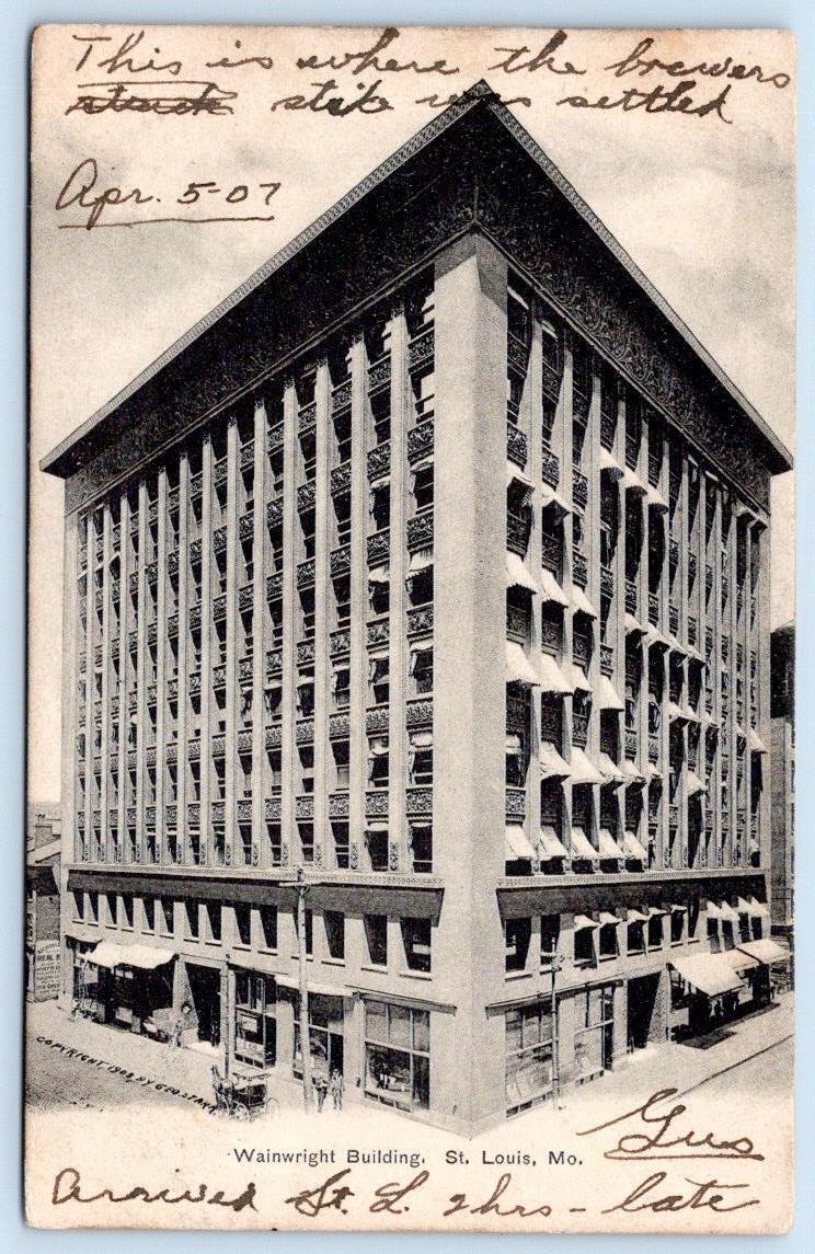 original 1891 frank lloyd wright-designed red painted cast iron exterior ground level wainwright building window mullion fragments