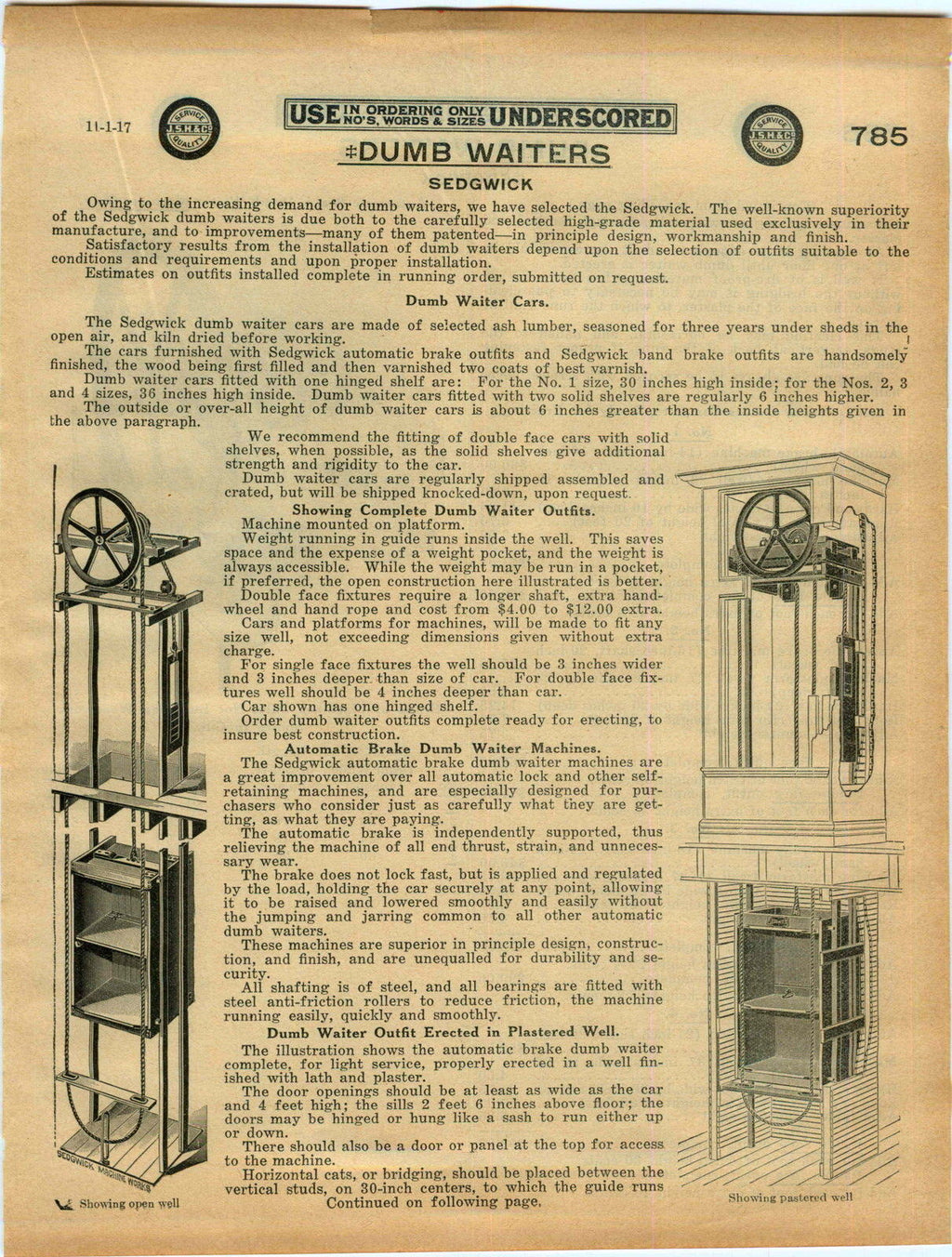 hard to find early 20th century original sedgewick cast iron northwestern university dormitory dumbwaiter gear assembly with two oversized single sheave sprockets