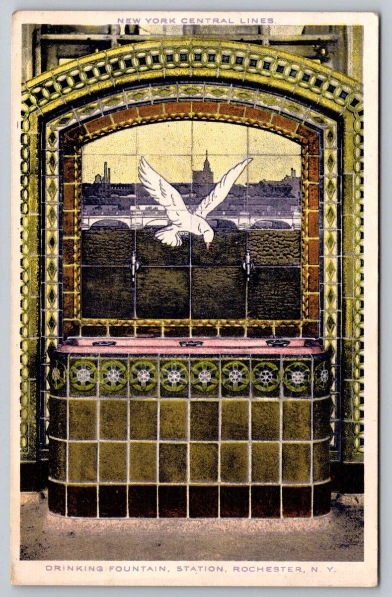 exceptionally rare claude bragdon-designed polychromed glazed gruby tile salvaged from the new york central train station in new york