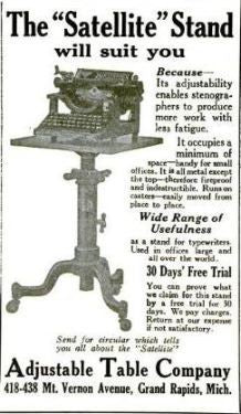 late 1920's original american industrial mobile factory office stenographer's stand with newly added cherry wood top