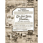 refinished american depression era "uhl art steel" pressed and folded furniture sheet metal school or administration office four-legged chair with intact black rubber "shoes"