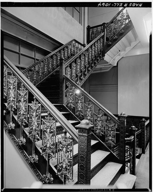 original late 19th century american ornamental cast iron schlesinger & meyer building baluster fragment designed by louis sullivan