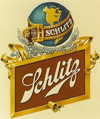 three early twentieth century pre-prohibition era embossed amber glass beer bottle manufactured for the pabst and schlitz brewing companies.