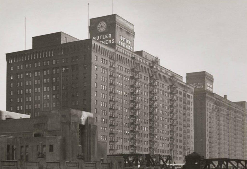 original pierce anderson notepad internal office memo sketch with notes pertaining to d.h. burnham and company's 1912 butler brothers building