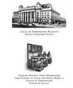 two matching original cast bronze early 20th century chicago northwestern passenger railroad terminal or station "electric dumwaiter" push button backplates or plaques