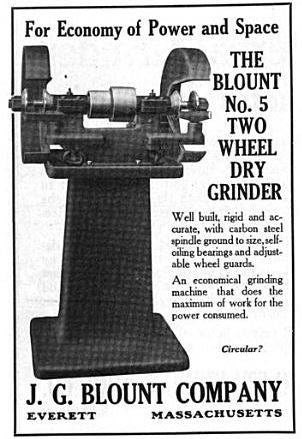 hefty early 20th century reinforced tapered cast iron grinder machine pedestal base with newly added solid walnut tabletop