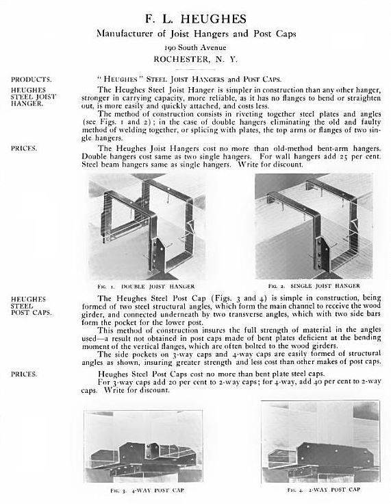 one of two original heavily reinforced solid wrought iron american industrial commercial building timber joist hanger or bracket