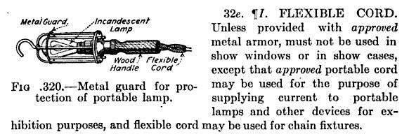 c. 1910-15 all original american vintage industrial "crescent" style portable lamp guard or "trouble light" with copper-plated steel cage and keyless socket