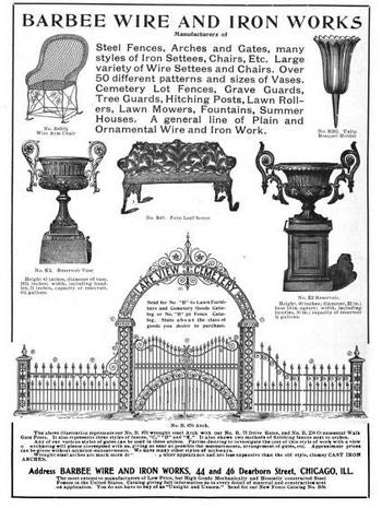 original late 19th century interior three-sided crimped steel square mesh bank teller cage with ornamental cast iron plaque