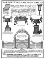 original late 19th century interior three-sided crimped steel square mesh bank teller cage with ornamental cast iron plaque