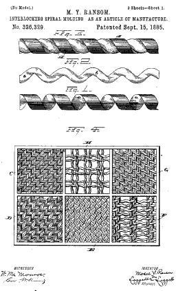 all original highly sought after 19th century interior residential varnished oak wood moses y. ransom-designed moorish style spiral molding fretwork panel