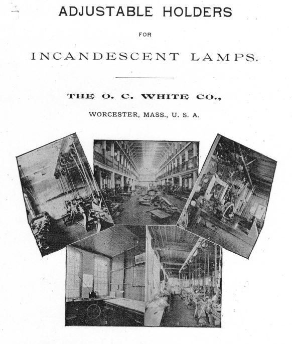 restored early 20th century hard to find wall-mount o.c. white articulating lamp from wrigley chewing gum factory