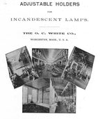 versatile early 20th century antique american industrial fully adjustable highly desirable tubular brass telescoping o.c. white articulating task lamp with cast brass mountable backplate