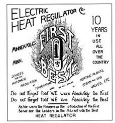 original late 19th or early 20th century american victorian era copper-plated ornamental cast iron interior residential thermostat cover