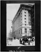 hard to find custom-designed 1911 original cast brass william holabird-designed chicago city hall office door mail slot