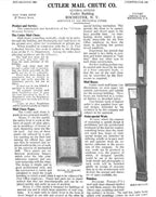 rare original gold-plated cast brass cutler mail chute company cast brass salesman  or advertising tray