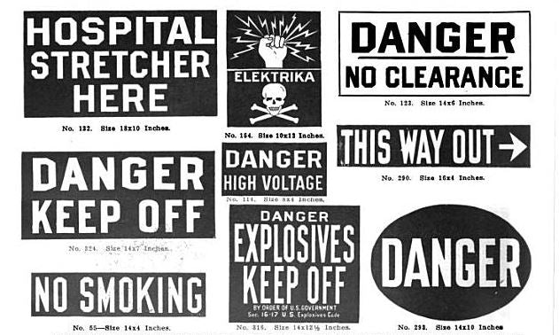 rare c. 1920-30 american industrial cobalt blue porcelain enameled iron "no smoking" single-sided cautionary plant sign with bold white lettering