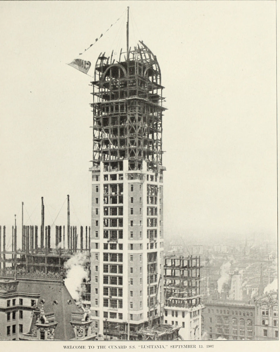 unusual 50th anniversary new york city singer building paperweight comprised of bronze and oak wood salvaged from the lobby