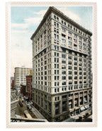 matching set of custom-designed cast brass chicago tribune building passage door backplates and knobs