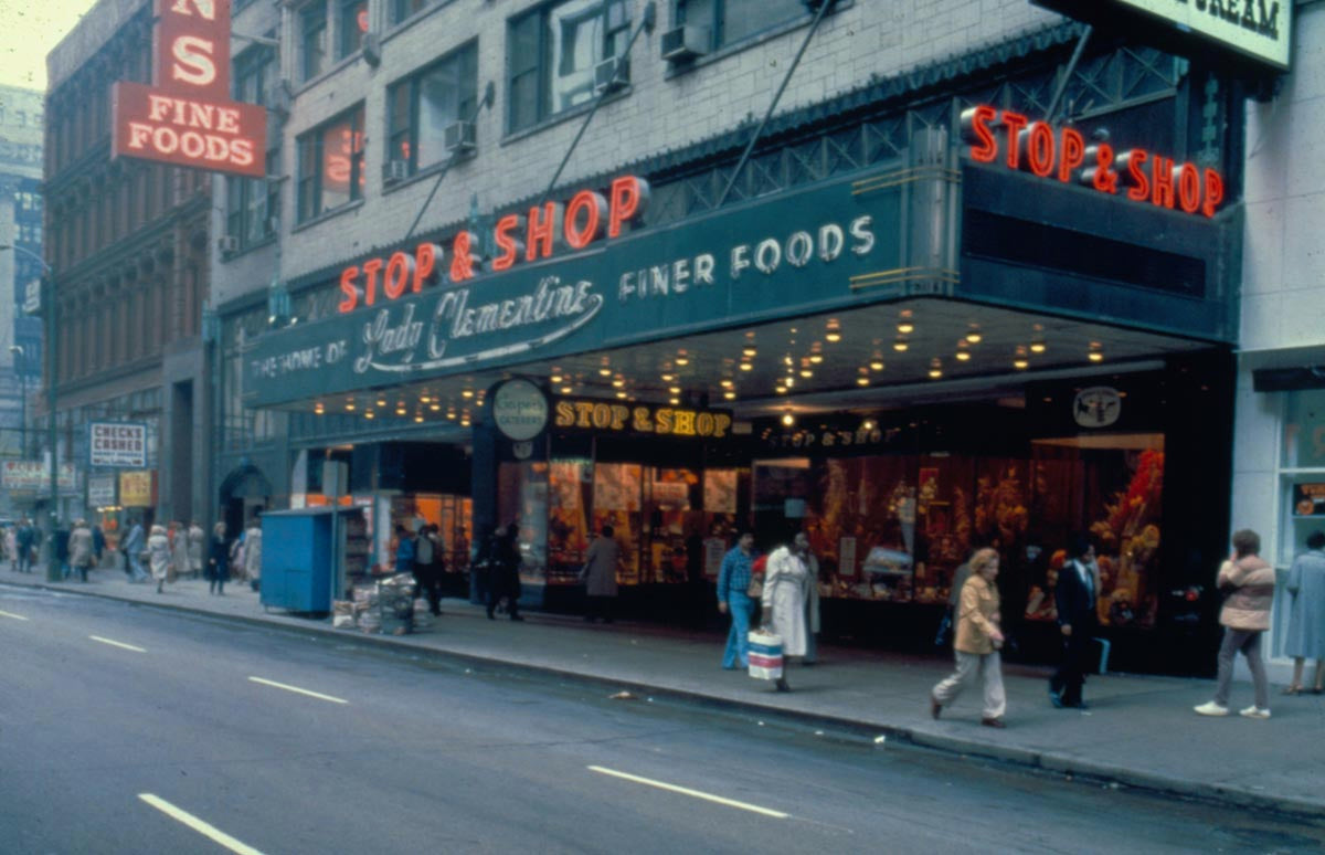 documented c. 1928 original and historically important ornamental cast iron exterior facade "stop and shop" building frieze fragment designed by hugh garden