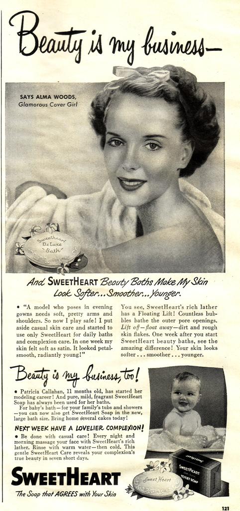 original lightly distressed vintage american industrial "sweetheart" soap mechanical advertising display baby doll head with glass eyes