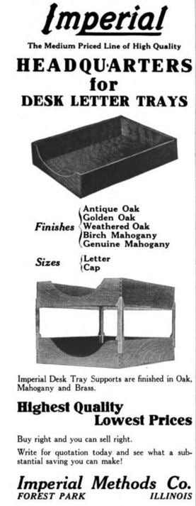 early 1920's thoroughly cleaned and completely refinished "tiger stripe" or quartered oak wood "imperial methods" american bank building office index card modularized filing cabinet with brass handles