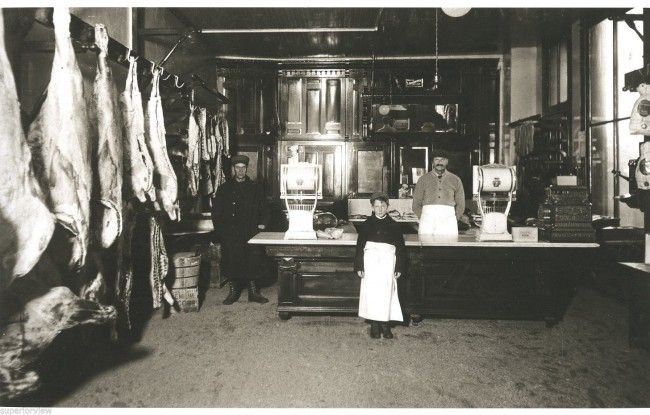 matching set of original "new old stock" 1880s antique american salvaged chicago nickel-plated bronze ice box door hinges