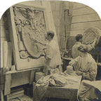 original and historically important late nineteenth century ephemera in the form of a monthly statement and customized card or stationary sheet from the northwestern terra cotta company