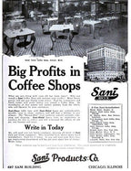 original early 20th century fort dearborn hotel coffee shop ornamental cast iron stationary swing-out seat table with newly added oak tabletop