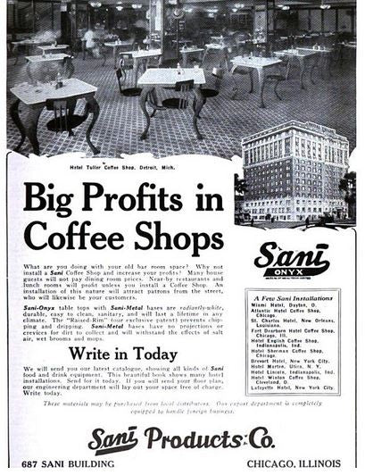 original early 20th century fort dearborn hotel coffee shop ornamental cast iron stationary swing-out seat table with newly added oak tabletop