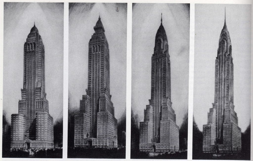 very rare all original c. 1931 historically important interior lobby art deco streamlined style new york city chrysler building nickel-plated cast bronze doorknob