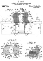 largely intact and well-maintained early 20th century freestanding fully adjustable patented chicago state street department store dress-form with intact swivel casters