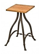 REPURPOSED LATE 19TH OR EARLY 20TH CENTURY SINGLE FREESTANDING FOUR-LEGGED CURVACEOUS FOOT-OPERATED AMERICAN INDUSTRIAL GRINDER MACHINE BASE WITH NEWLY ADDED TOP