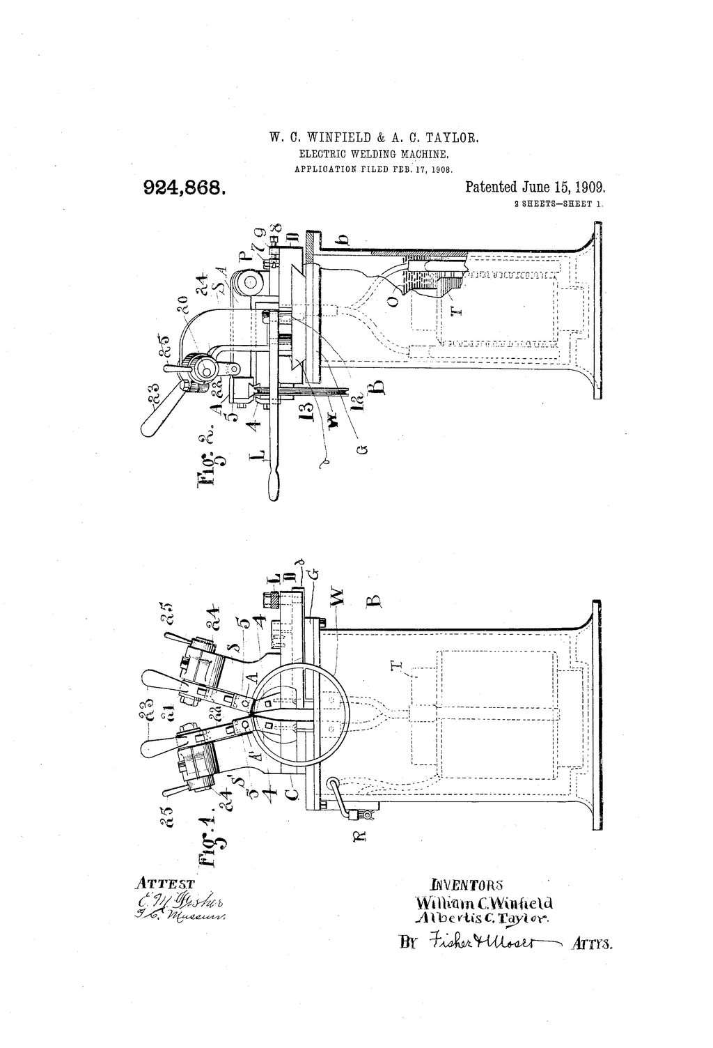 original early 20th century antique american industrial ornamental cast iron winfield spot-welding machine control panel with surrounding greek fret raised border