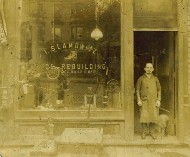 exceptional 19th century original antique american exterior city street store front hanging bootmaker carved solid wood trade sign with wrought iron brackets