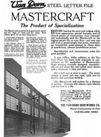 single original and completely refinished antique american industrial c. 1920's chicago factory office three-drawer pressed and folded metal filing cabinet